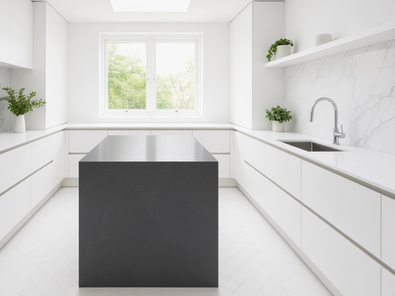 Dark Kitchen Worktops