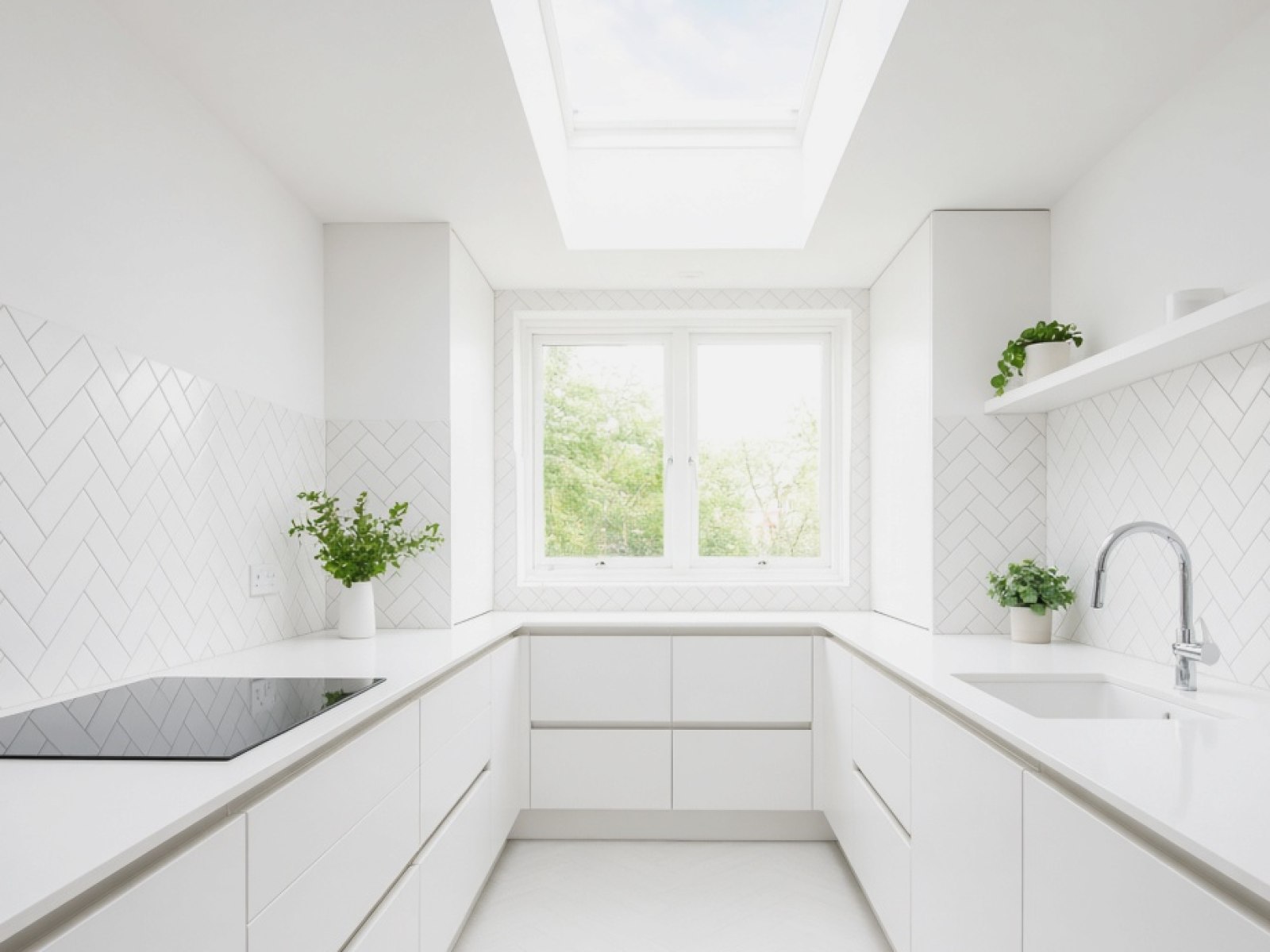 White Kitchen Worktops